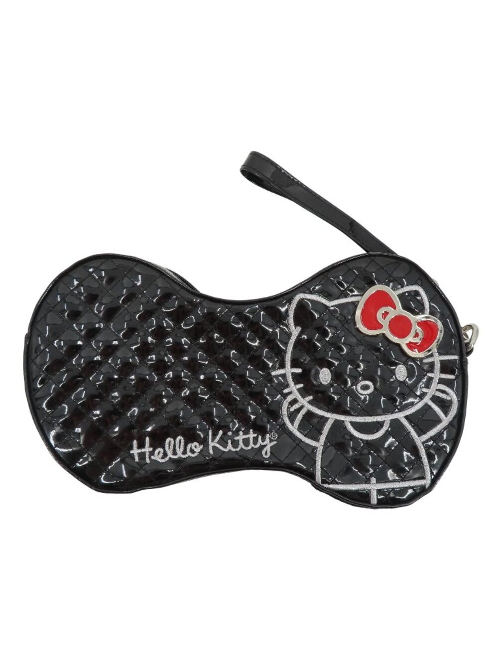 Loungefly Sanrio Hello Kitty 2011 Quilted Bow Shape Handbag Purse Clutch Bag